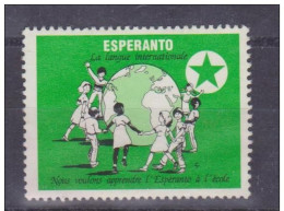 Esperanto Label Esperanto International Language - Lingvo Internacia From France - Esperanto