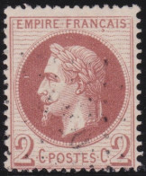 France  .  Y&T   .    26  (2 Scans)   .   O   .    Oblitéré - 1863-1870 Napoléon III Con Laureles