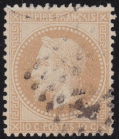 France  .  Y&T   .    28 A  (2 Scans)   .   O   .    Oblitéré - 1863-1870 Napoléon III. Laure
