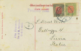 P0651 - ICELAND - Postal History - POSTCARD To ITALY 1908 - Storia Postale