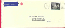 CANADA - BUSTA INTESTATA AIR CANADA - ANNULLO " POSTES CANADA POST*24.XI. 1980" SU BUSTA COMMERCIALE - Aéreo