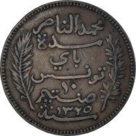 Monnaie, Tunisie, 10 Centimes, 1907 - Tunesië