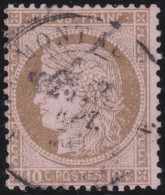 France  .  Y&T   .    54   (2 Scans)   .   O   .    Oblitéré - 1871-1875 Ceres