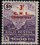 COLIS POSTAUX N° 198a (MAURY 191b) Variété "SANS LE POINT APRES LE N" Neuf** LUXE. SEULE PROPOSITION. RARE DE CHEZ RARE. - Unused Stamps