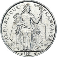 Monnaie, Polynésie Française, 5 Francs, 1991 - Frans-Polynesië
