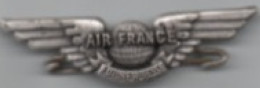 Air France   Broche Aluminium    Future Hôtesse  50 Mm X 15 Mm - Tarjetas De Identificación De La Tripulación