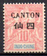 Canton: Yvert N° 21*; Charnière Forte - Nuevos