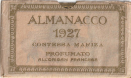 CALENDARIETTO - Contessa Mariza - 1927 - Petit Format : 1921-40