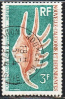 NOUVELLE CALEDONIE NEW NUOVA CALEDONIA 1972 SHELL SCORPION CONCH LAMBIS SCORPIUS LINNE 3fr OBLITERE' USED USATO - Used Stamps