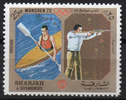 SHARJAH 1972 - 1v - Air Mail - MNH - Canoe Slalom - Canoa - Kanu-Slalom - Kano - Shooting - Tir - Schießen - Canoë