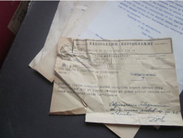 Radiogramm Radiogramme Suisse SA To Madrid Via Radiosuisse 1942 WW2 - Telegraafzegels