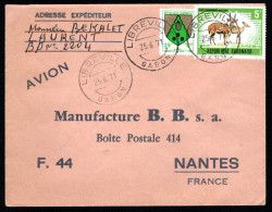 Marcophilie - Lettre Du GABON - Cad LIBREVILLE - 1971 - Gabon (1960-...)