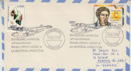 Argentina 40th Ann. Flight Buenos Aires - Antarctica Argentina Ca Base Marambio Ca Buenos Aires 7 FEB 1992 (58742) - Polar Flights