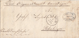 Baden Brief Salem 7.1. Gel. Nach Überlingen Postablagest. Markdorf-Beimatingen Mit Inhalt - Storia Postale