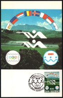 SAN MARINO 1985 - PRIMI GIUOCHI DEI PICCOLI STATI D'EUROPA - CERIMONIA D'APERTURA - CARTOLINA UFFICIALE - SHOOTING - G - Tiro (armi)