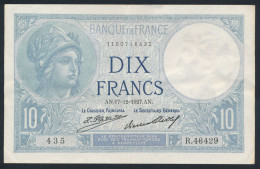 10 Francs 1927 Fay- F.06-12a SUP+ - 10 F 1916-1942 ''Minerve''