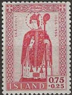 ICELAND 1956 Ninth Centenary Of Consecration Of First Icelandic Bishop - 75a.+25a - St Thorlacas MH - Unused Stamps