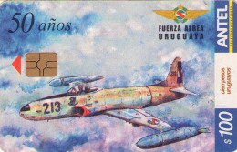 URUGUAY. 312a. AVION. Lockheed F - 80 C Shooting Star. 2003-12. (119) - Uruguay