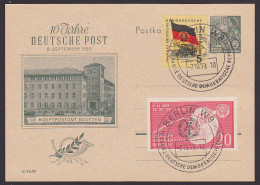 DDR 10 Jahre Deutsche Demokratische Republik Auf GA 10 Jahre Deutsch Post Hauptpostamt Bautzen - Postcards - Used