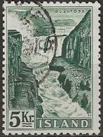 ICELAND 1956 Power Plants And Waterfalls - 5k. Gullfoss FU - Used Stamps