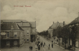 Waalwijk (N-Br.) Groote Straat (Veel Volk) 1910 - Waalwijk