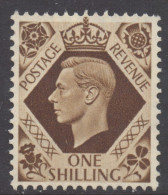 GB Scott 248 - SG475, 1937 Dark Colours 1/- MH* - Unused Stamps