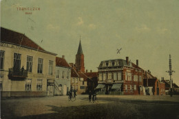 Terneuzen) Zld.) Markt (Hotel Centraal En Hotel De Commerce) 1908 - Terneuzen