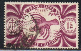 NOUVELLE CALEDONIE NEW NUOVA CALEDONIA 1942 KAGUS 1fr OBLITERE' USED USATO - Used Stamps