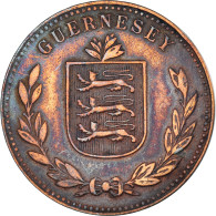 Monnaie, Guernesey, 8 Doubles, 1920 - Guernsey