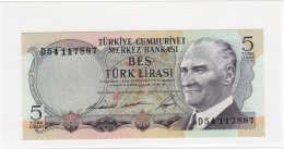 TURQUIE 5 LIRA F  D54117887 - Turquie