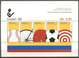 Venezuela 1983, Baseball, Cycling, Boxing, Football, Archery, BF - Boogschieten