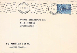 Lupo Cover Helsinki (Finnland) - Urbach Germany 1960 - Storia Postale