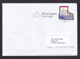 Netherlands: Cover, 2023, 1 Odd-shaped Stamp, Astronaut Boot, Shoe, Moon Mission, Space (traces Of Use) - Lettres & Documents