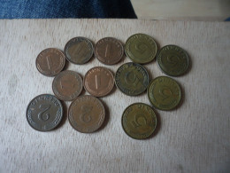 Lot 12 Pieces 1+2+5 Pfennig Bundesrepublik Deutschland (lot1) - Otros & Sin Clasificación