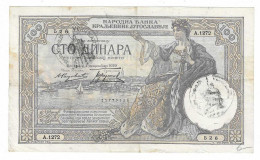 JUGOSLAVIA 100 DINARA 1929 - Yougoslavie