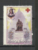 FRANCE WWI Red Cross Hospital Poster Stamp Vignette (*) Mint No Gum/ohne Gummi - Croix Rouge