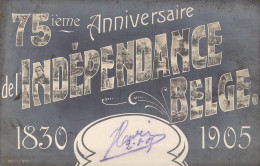 MILITARIA - 75ième Anniversaire De L'Indépendance Belge - 1830-1905 - Carte Postale Ancienne - Other & Unclassified