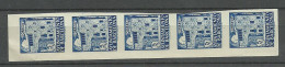 SPAIN Spanien Espana 1943 Ayuntamiento De Barcelona Imperforated As 5-stripe MNH PROOF? - Barcelona