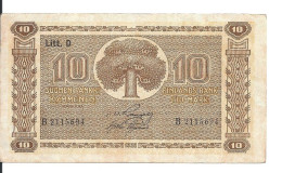 FINLANDE 10 MARKKAA 1939 XF P 70 - Finland