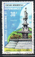 NOUVELLE CALEDONIE NEW NUOVA CALEDONIA 1976 OLD NOUMEA FOUNTAIN FONTAINE 30fr USED OBLITERE' USATO - Used Stamps