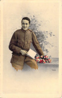 MILITARIA - FANTAISIE - Le Soldat - Lettre - Fleurs - Carte Postale Ancienne - Sonstige & Ohne Zuordnung