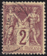 France  .  Y&T   .    85    .   O   .    Oblitéré - 1876-1898 Sage (Type II)
