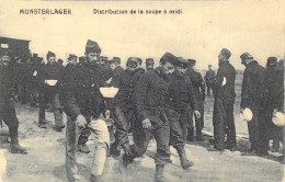 MILITARIA - Munsterlager - Distribution De La Soupe à Midi - Carte Postale Ancienne - Regiments