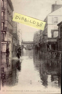 INONDATIONS DE PARIS  ( JANVIER 1910 )  RUE DE LOURMEL - Inondations