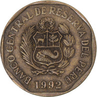 Monnaie, Pérou, 10 Centimos, 1992 - Peru