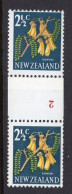 New Zealand 1967 Decimal Pictorials - Wmk. - Coil Pairs - 2½c Kowhai - 2 - MNH - Nuevos