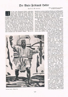 A102 1370 Hübner Ferdinand Hodler Artikel / Bilder 1914 - Otros & Sin Clasificación