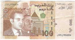 MAROC - Billet De 100 Dirhams De 2002 (1423-2002) Bon état Pas De Pliures - Morocco