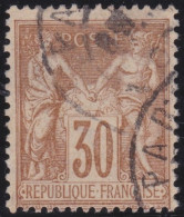 France  .  Y&T   .    80   .   O   .    Oblitéré - 1876-1898 Sage (Tipo II)