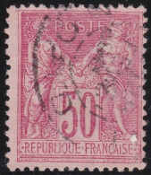 France  .  Y&T   .    98   .   O   .    Oblitéré - 1876-1898 Sage (Tipo II)